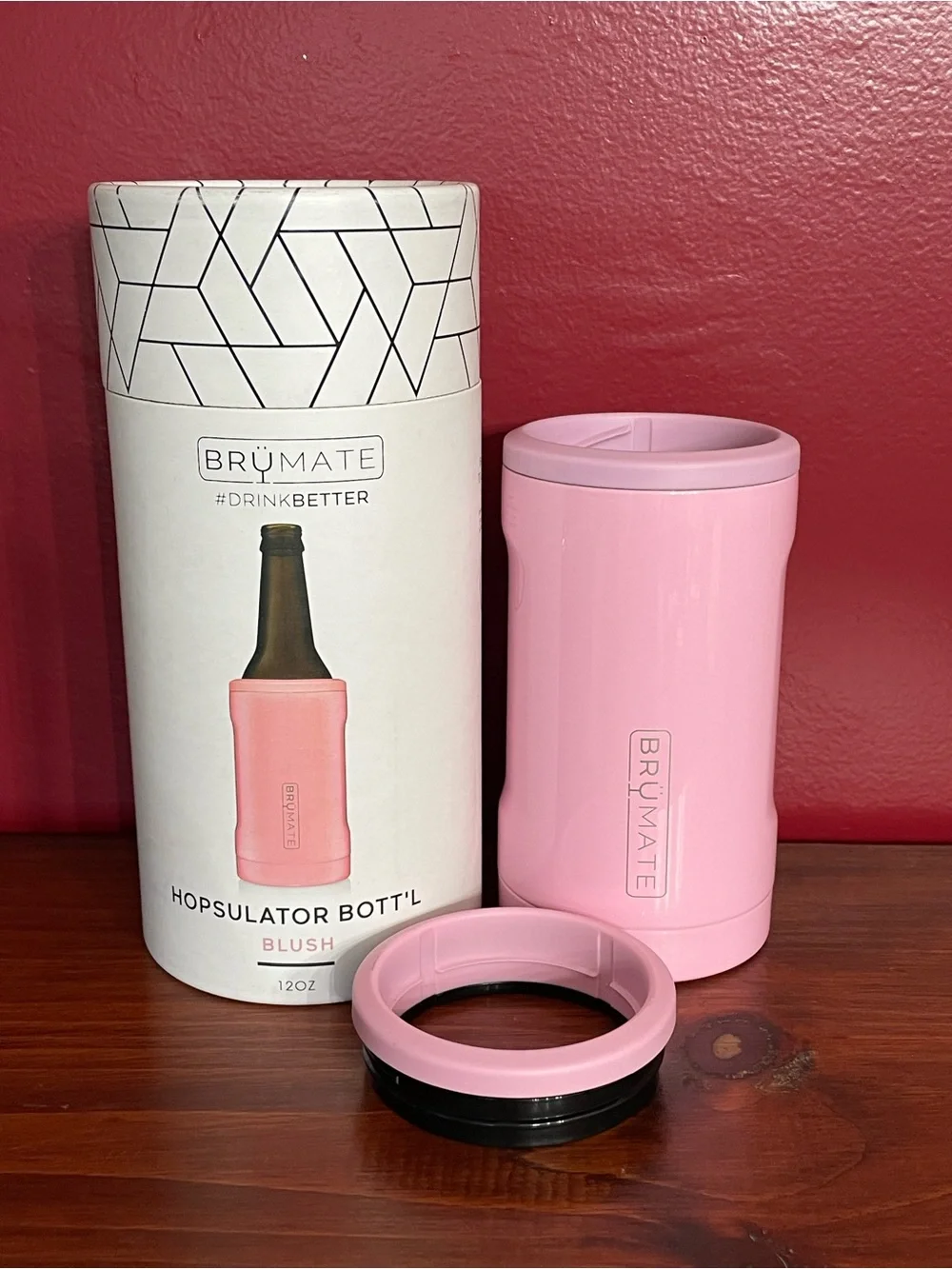 Blush Hopsulator Bott'l - Insulated Pink Bottle Cooler